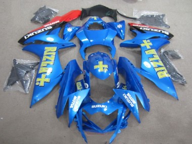 Blau Gelb Rizla 11-21 Suzuki GSXR 750 Motorrad Verkleidung