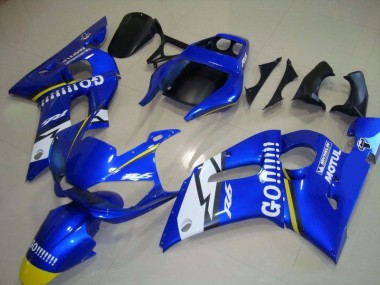 Blau Go Motul 98-02 Yamaha YZF R6 Motorrad Verkleidung