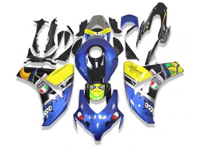 Blau Hai 08-11 Honda CBR1000RR Motorrad Verkleidung