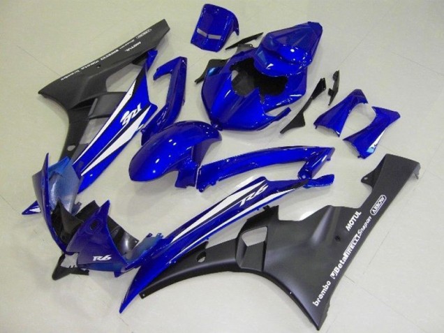 Blau Schwarz 06-07 Yamaha YZF R6 Motorrad Verkleidungen