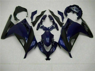 Blau Schwarz 13-16 Kawasaki EX300 Motorrad Verkleidung