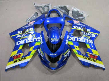 Blau Telefunica Movistar 01-03 Suzuki GSXR 600 Motorrad Verkleidung