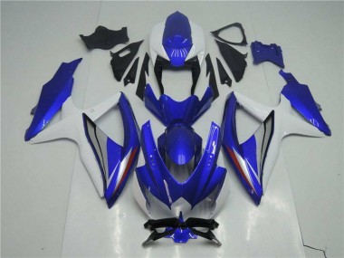 Blau Weiß 08-10 Suzuki GSXR 600/750 Motorrad Verkleidung Komplett Sets