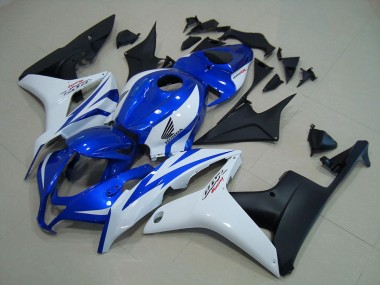 Blau Weiß Matt Schwarz 07-08 Honda CBR600RR Motorrad Verkleidung