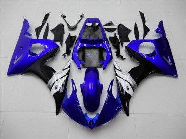 Blau Weiß Schwarz 03-05 Yamaha YZF R6 Motorrad Verkleidung