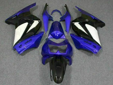 Blau Weiß Schwarz Ninja 08-12 Kawasaki EX250 Motorrad Verkleidung