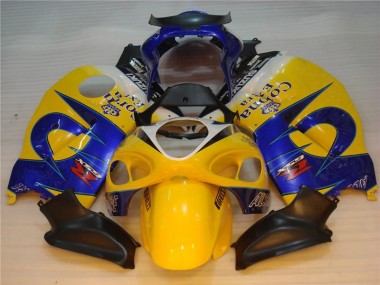 Gelb Blau 96-07 Suzuki GSXR 1300 Hayabusa Motorrad Verkleidung