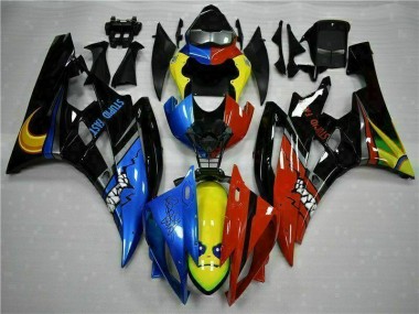 Gelb Blau Rot 06-07 Yamaha YZF R6 Motorrad Verkleidung