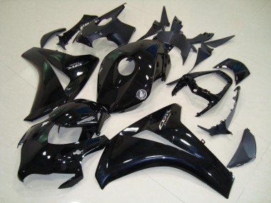 Glänzend Schwarz Chrom Aufkleber 08-11 Honda CBR1000RR Motorrad Verkleidung