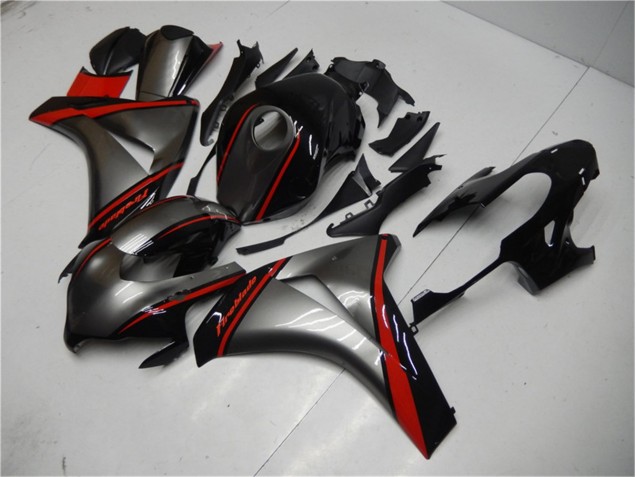 Graues Rot Schwarz 08-11 Honda CBR1000RR Motorrad Verkleidung