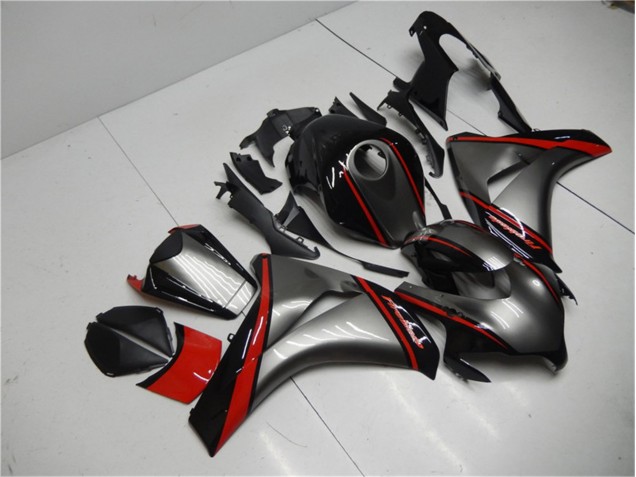 Graues Rot Schwarz 08-11 Honda CBR1000RR Motorrad Verkleidung