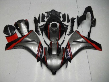 Graues Rot Schwarz 08-11 Honda CBR1000RR Motorrad Verkleidung