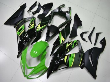 Grün Schwarz 13-18 Kawasaki ZX6R Motorrad Vollverkleidung