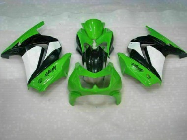 Grün Schwarzer Ninja 08-12 Kawasaki EX250 Motorrad Vollverkleidung & Plastik