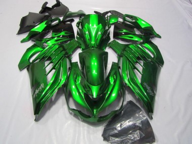 Grün weißer Ninja Aufkleber 12-21 Kawasaki ZX14R ZZR1400 Motorrad Verkleidung