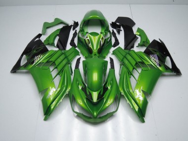 Grüne Flamme 12-21 Kawasaki ZX14R ZZR1400 Motorrad Verkleidung