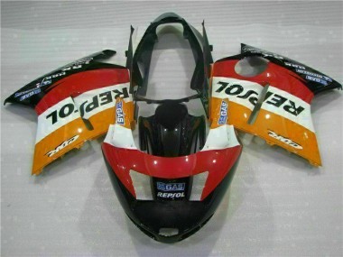 Orange Repsol 96-07 Honda CBR1100XX Motorrad Verkleidung