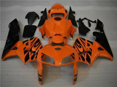 Orange Schwarz 05-06 Honda CBR600RR Motorrad Verkleidung & Plastik