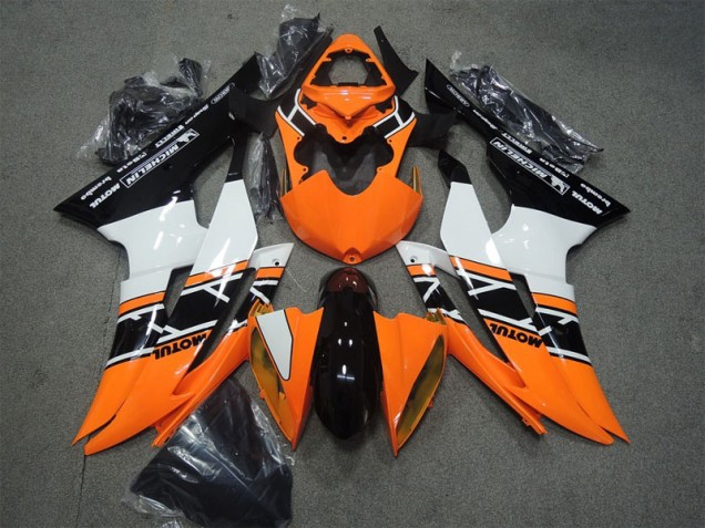 Orange Schwarz Motul 08-16 Yamaha YZF R6 Motorrad Verkleidung