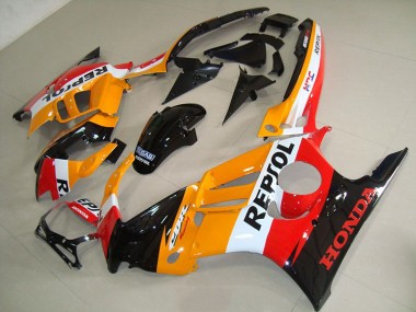 Orange Schwarz Repsol 95-98 Honda CBR600 F3 Motorrad Verkleidung