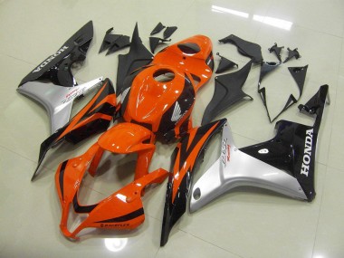 Orange Silber Schwarz 07-08 Honda CBR600RR Motorrad Verkleidungen