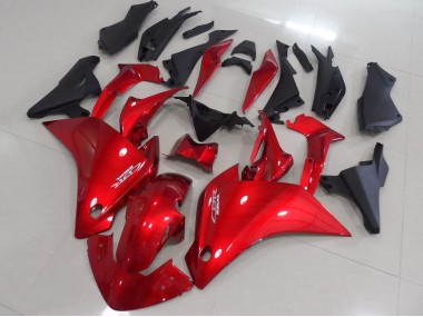 Rot Matt Schwarz 11-13 Honda CBR250RR Motorrad Verkleidung