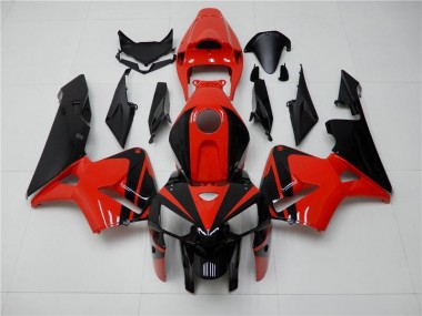 Rot Schwarz 05-06 Honda CBR600RR Motorrad Verkleidung & Plastik