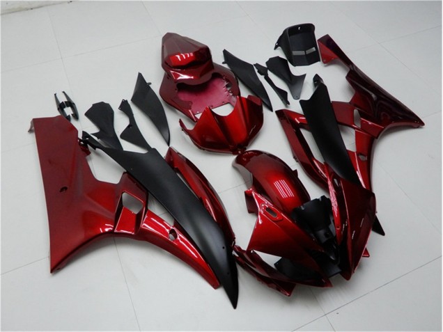 Rot Schwarz 06-07 Yamaha YZF R6 Motorrad Verkleidungen