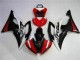 Rot Schwarz 08-16 Yamaha YZF R6 Motorrad Verkleidung & Plastik