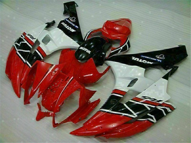 Rot Weiß 06-07 Yamaha YZF R6 Motor Verkleidungen