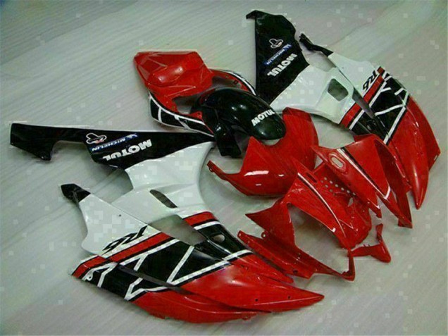 Rot Weiß 06-07 Yamaha YZF R6 Motor Verkleidungen