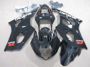 Schwarz 03-04 Suzuki GSXR 1000 Motorrad Vollverkleidung