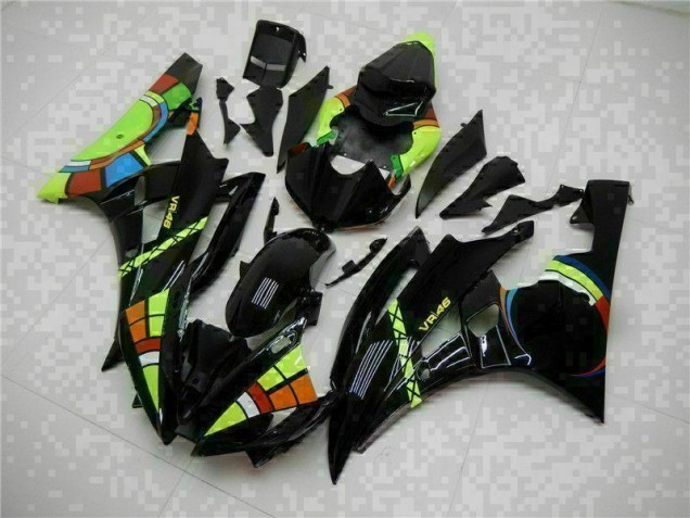 Schwarz 06-07 Yamaha YZF R6 Motorrad Vollverkleidung