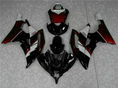 Schwarz 08-16 Yamaha YZF R6 Motor Vollverkleidung