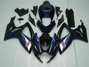 Schwarz Blau 06-07 Suzuki GSXR 600/750 Motorrad Verkleidungen