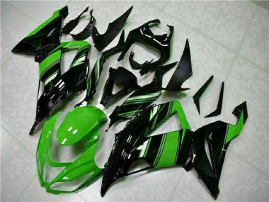 Schwarz Grün 13-18 Kawasaki ZX6R Motorrad Verkleidung