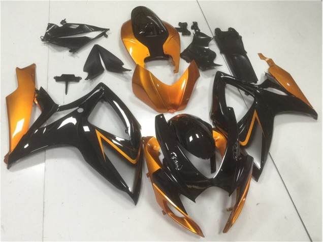 Schwarz Orange 06-07 Suzuki GSXR 600/750 Motorrad Verkleidungen