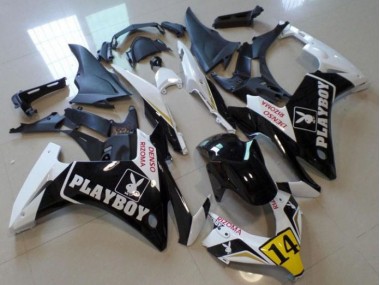 Schwarz Playboy 14 13-15 Honda CBR500RR Motorrad Verkleidung