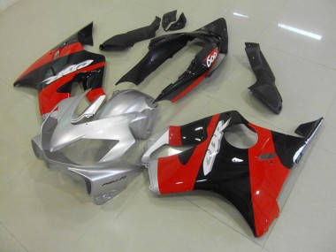 Schwarz Rot Silber 04-07 Honda CBR600 F4i Motorrad Vollverkleidung