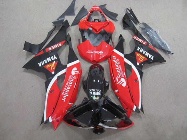 Schwarz Rot Weiß SantUnder 08-16 Yamaha YZF R6 Motorrad Verkleidung