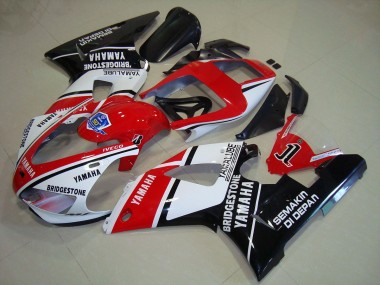 Schwarz Rote Aufkleber 98-99 Yamaha YZF R1 Motorrad Verkleidung