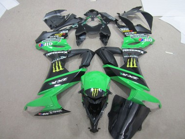 Schwarz grünes Monster 08-10 Kawasaki ZX10R Motorrad Verkleidung