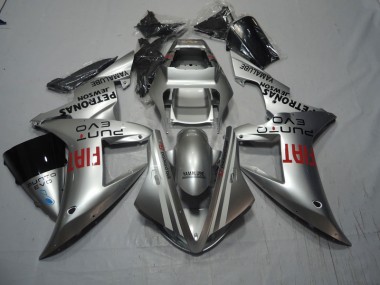 Silber Rot Fiat 04-05 Honda CBR1000RR Motorrad Verkleidung