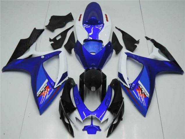 Weiß Blau 06-07 Suzuki GSXR 600/750 Motorrad Verkleidung