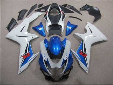 Weiß Blau 11-21 Suzuki GSXR 600 Motorrad Verkleidung