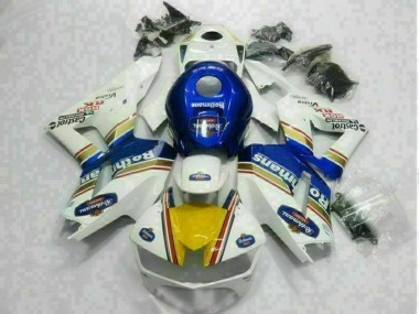 Weiß Blau 13-21 Honda CBR600RR Motorrad Verkleidung